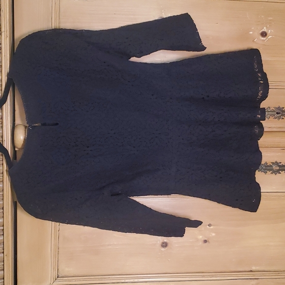 🎁 Anthropologie Moulinette Souers lace peplum top - Picture 3 of 8